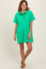 Green Mini Polo Dress