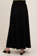 Black  Maternity Maxi Skirt