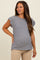 Navy Striped Flutter Sleeve Maternity Top