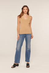 Camel Knit Tank Top