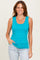 Turquoise Textured Tank Top