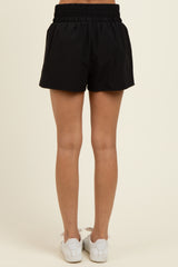 Black Stripe Detail Active Shorts