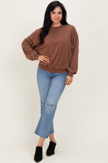 Camel Long Sleeve Sweatshirt