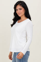 Ivory Inner Layer Nursing Long Sleeve Top