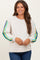 Taupe Mineral Wash Velvet Stripe Detail Maternity Sweatshirt