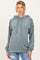 Olive Long Sleeve Brushed Urban Rib Maternity Hoodie Top
