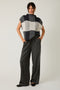 Black Plaid Drawstring Flannel Pants