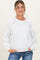 Ivory Crochet Lace Detail Maternity Oversized Sweatshirt