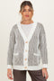 Olive Pocketed Button Front Maternity Cardigan