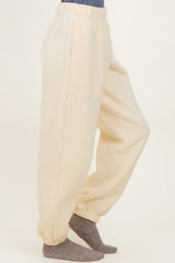 Cream Fleece Sweatpants