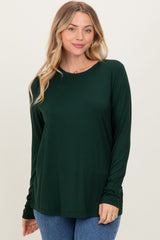 Forest Green Long Sleeve Top