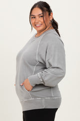 Vintage Wash French Terry Plus Pullover