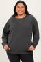 Charcoal Vintage Wash French Terry Plus Pullover