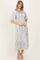 Cream Floral Puff Sleeve Tiered Maxi Dress