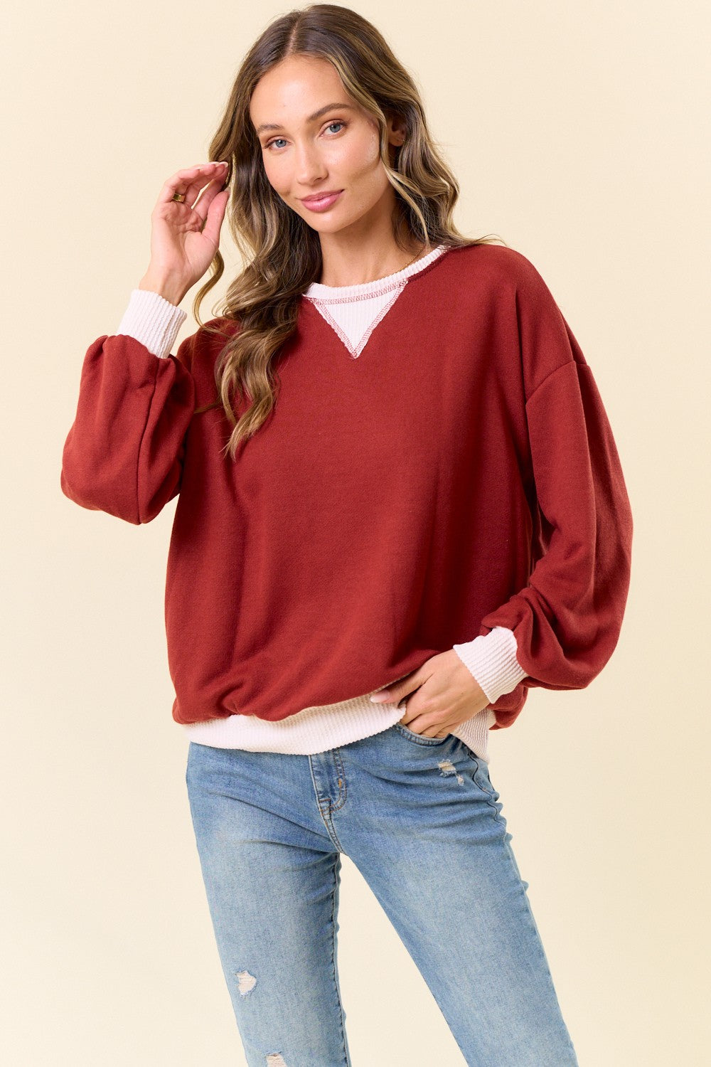 Rust French Terry Sweatshirt