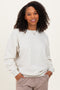 IvoryFleece Crew Neck Relaxed Fit Sweatshirt