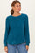 Teal Chenille Knit Sweater