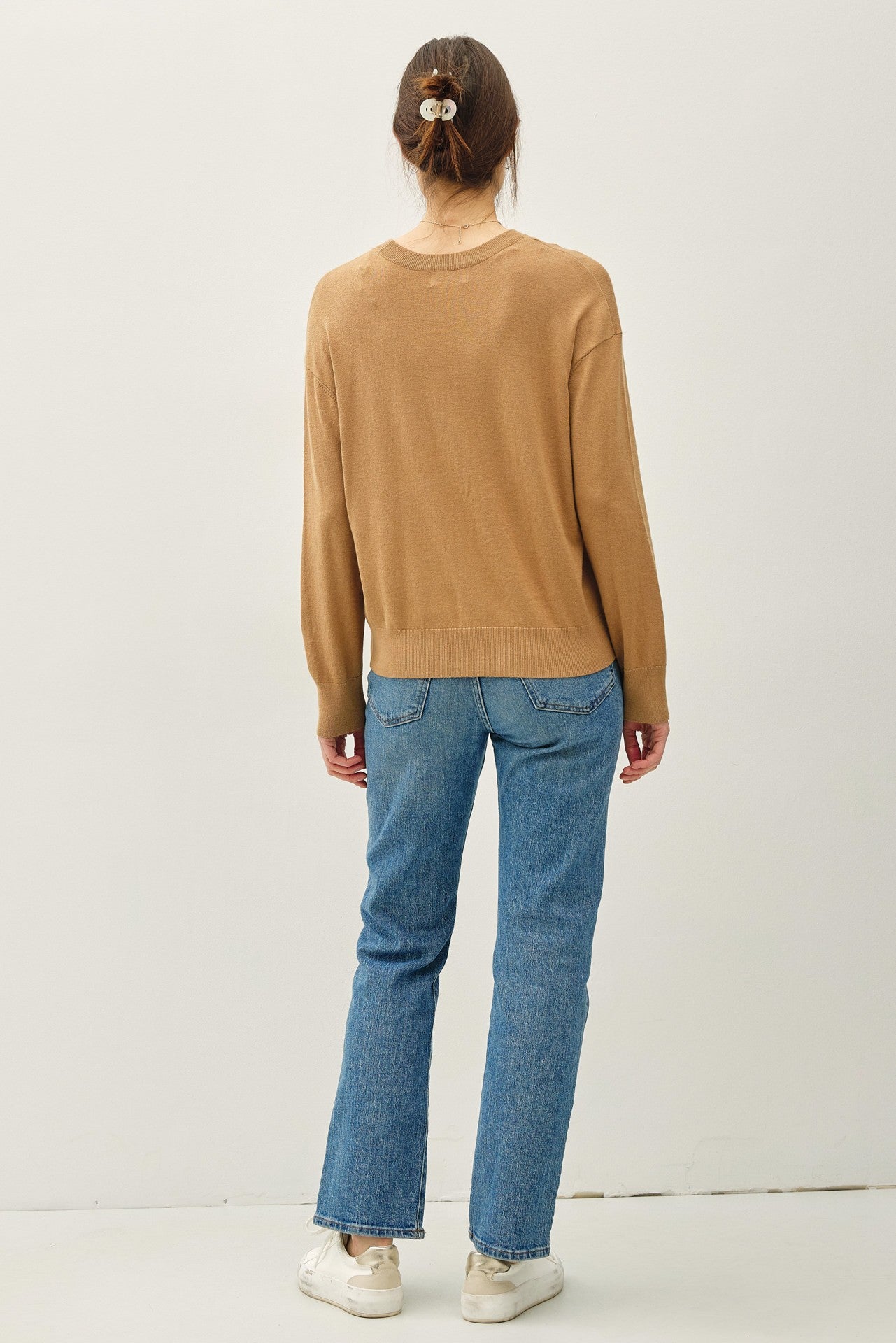 Camel Classic Crew Neck Sweater