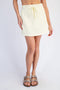 Yellow Drawstring Mini Skort
