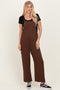 Brown Wide Leg Jumpsuit