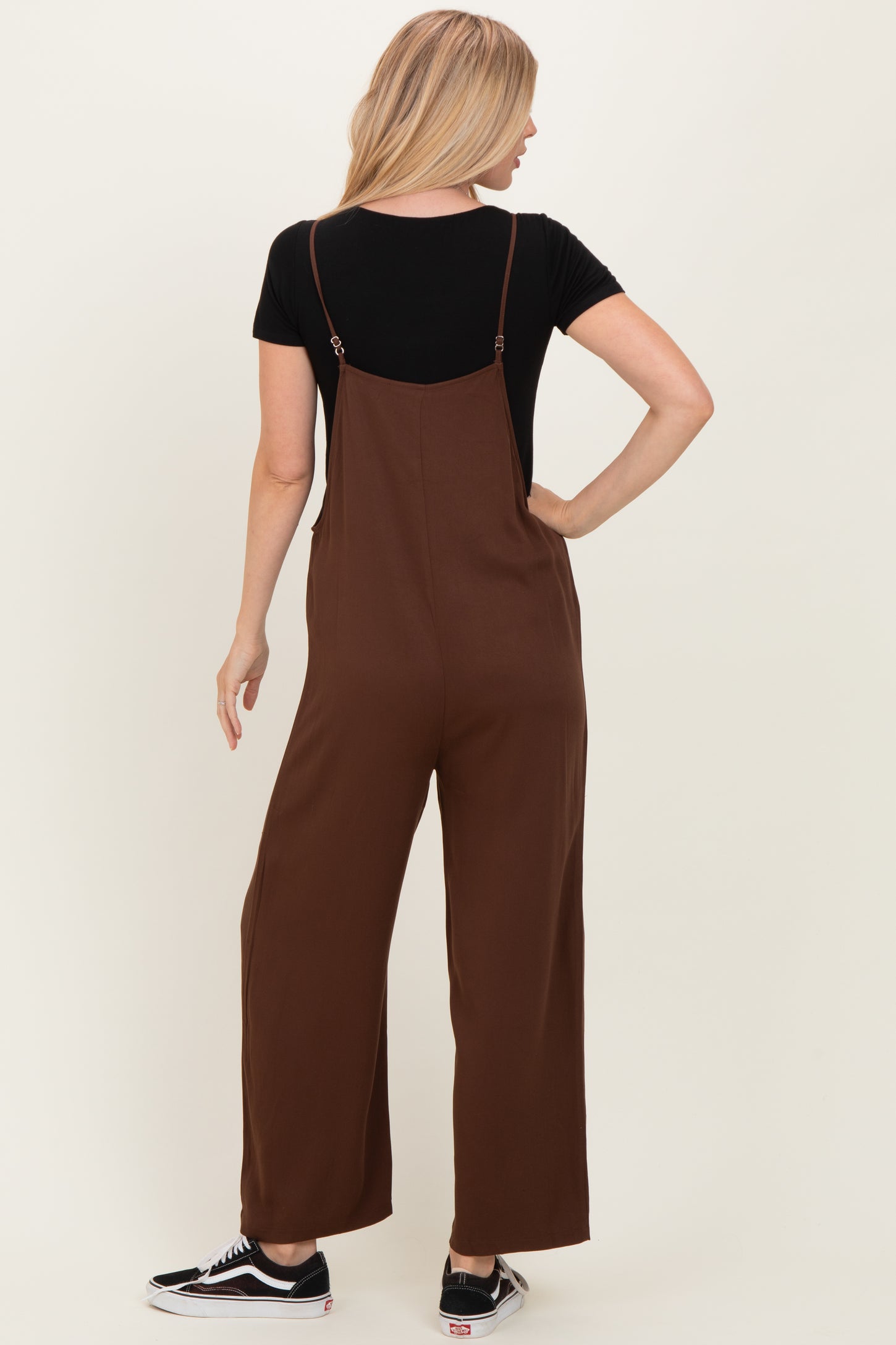 Brown Wide Leg Jumpsuit