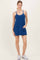 Light Navy Racerback Romper Dress