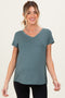 Ash Jade Basic V-Neck Short Sleeve Maternity Top