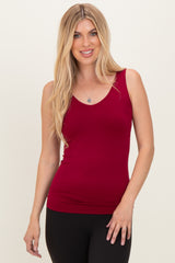 Cabernet Sleeveless Fitted Maternity Tank Top