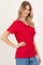 Ruby Oversized V-Neck Short Sleeve Tee