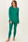 Emerald Brushed Knit Oversized Top and Legging Set