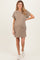 Mocha Maternity T-Shirt Mini Dress