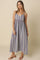 Multicolor Striped Sleeveless Maxi Dress