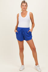 Cobalt Drawstring Relaxed Fit Maternity Shorts