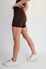 Espresso Pocket 6" Biker Shorts