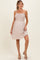 Papyrus Knot Detail Smocked Maternity Mini Dress