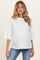 White Pigment Oversized Half-Sleeve Maternity T-Shirt