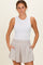Sand Soft Washed Elastic Waist Shorts