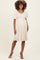Ivory Floral Sweetheart Neckline Maternity Dress