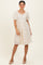Ivory Floral Sweetheart Neckline Dress