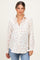 Mauve Floral Cotton Gauze Oversized Button-Down Maternity Shirt