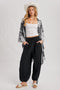 Black Tie Hem Pants