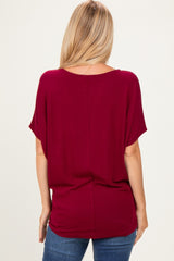 Cabernet Dolman Sleeve Boat Neck Top