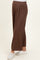 maternity wear brown wide-leg pants with a comfortable waistband and pockets, styled with white sneakers