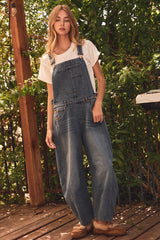 Denim Vintage Wash Maternity Overall