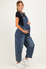 Denim Vintage Wash Maternity Overall