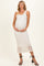 Cream Floral Lace Maternity Midi Dress