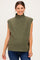 Olive Mock Neck Maternity Sweater Vest