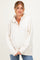Cream Snap Collar Oversized Maternity Sweatshirt