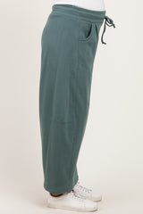 Ash Jade Fleece Barrel Leg Maternity Sweatpants