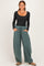 Ash Jade Fleece Barrel Leg Sweatpants